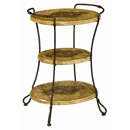 3 Tier Occasional Oval Shelf